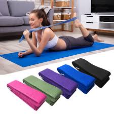 Yoga equipment. Girl on mat