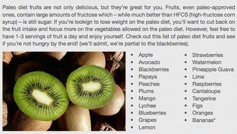 Paleo Fruits