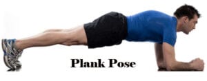 Isometric Exercises. Plank Pose